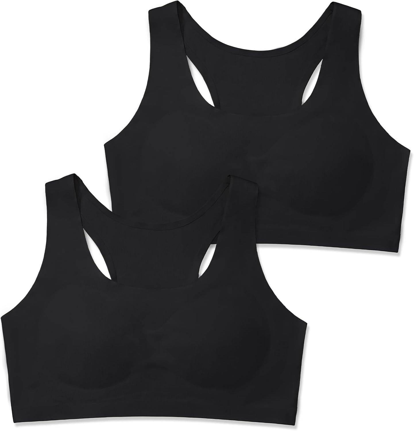 Training Girls Bras for Teens 10-16 Racerback Seamless Design with Removable Soft Padding Bras