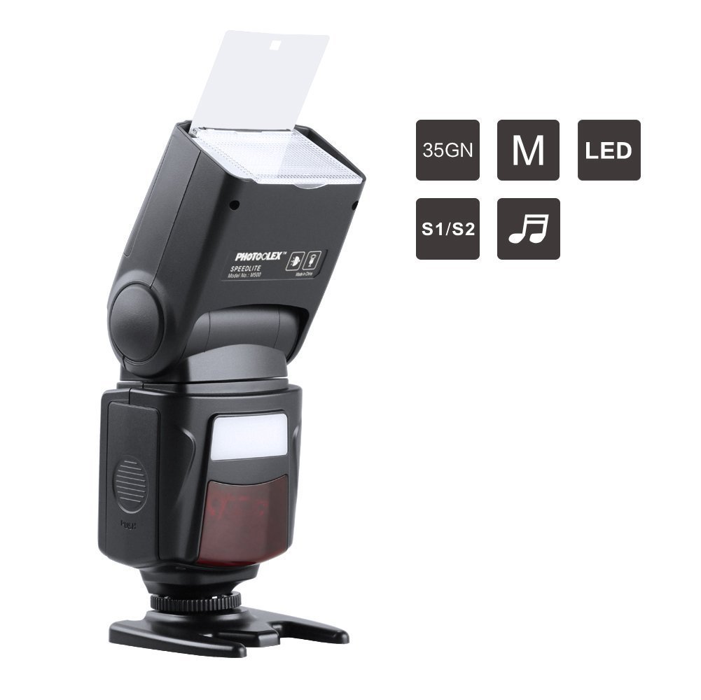 PHOTOOLEX M500 Flash Speedlite for Canon Nikon Sony Panasonic Olympus