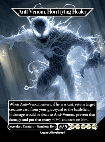 Anti-Venom, Horrifying Healer - Altered Art Custom Proxy Cards image 2