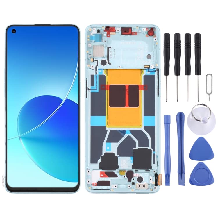 Écran LCD pour Oppo Reno6 5G avec châssis noir pour modèle PEQM00 CPH2251