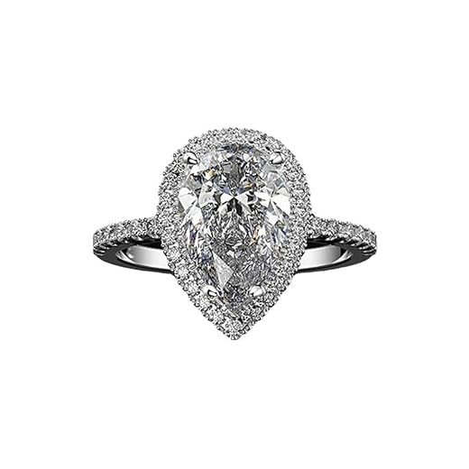 4 Ct Cubic Zirconia Solitaire Ring