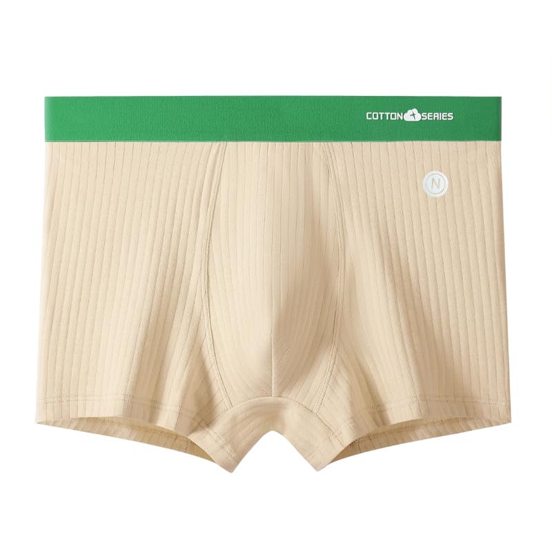 ftk Men's Cotton Underwear Boys Comfortable Breathable Innerwear Beige-picture-30