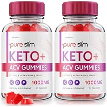 NutraRize Pack of 2 Pure Slim Keto + ACV Gummies for Advanced Weight Loss, Maximum Strength Supplement 120 Gummies