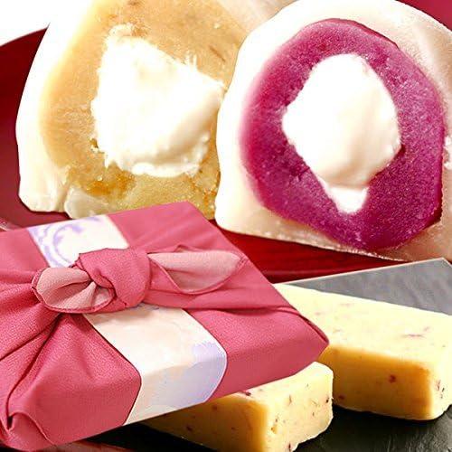 Amazon 和菓子とお芋スイーツ詰め合わせ 竹籠入りピンク色風呂敷 おいもやの敬老の日ギフト 花とスイーツ 和菓子 通販