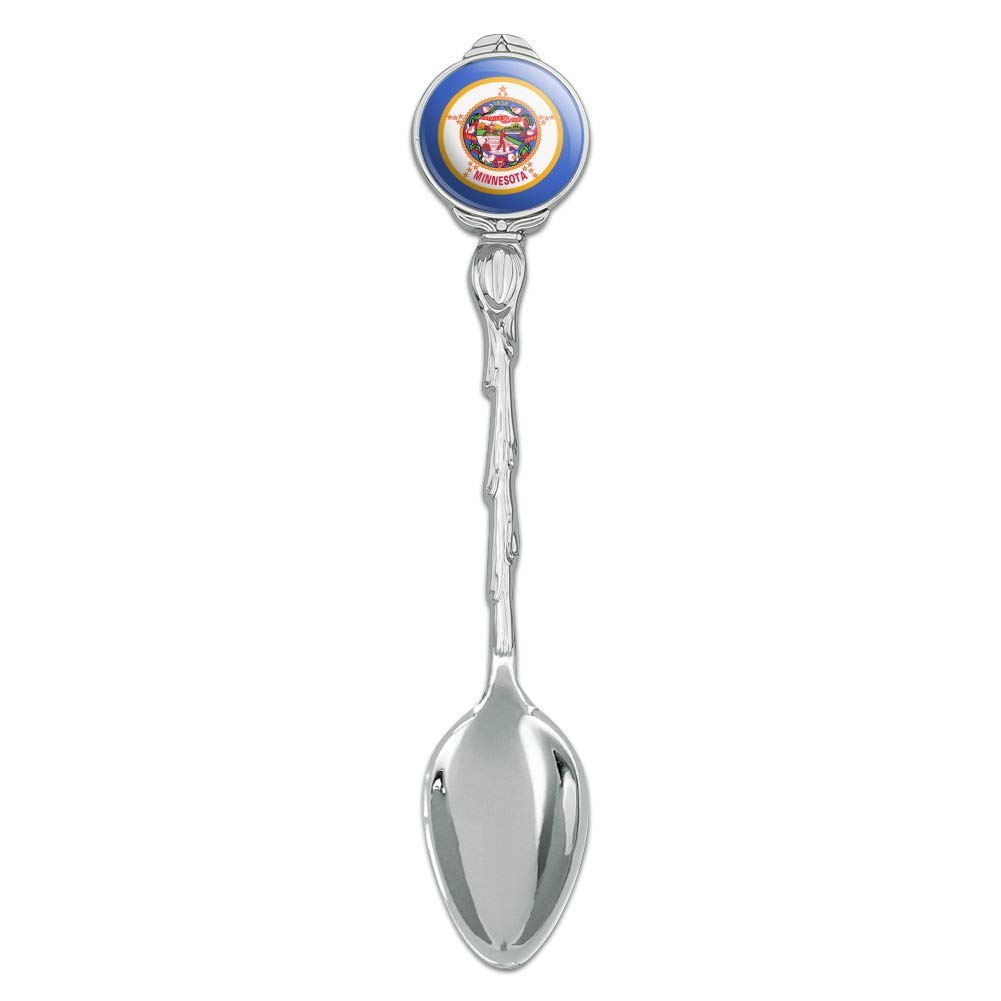 Minnesota State Flag Novelty Collectible Demitasse Tea Coffee Spoon