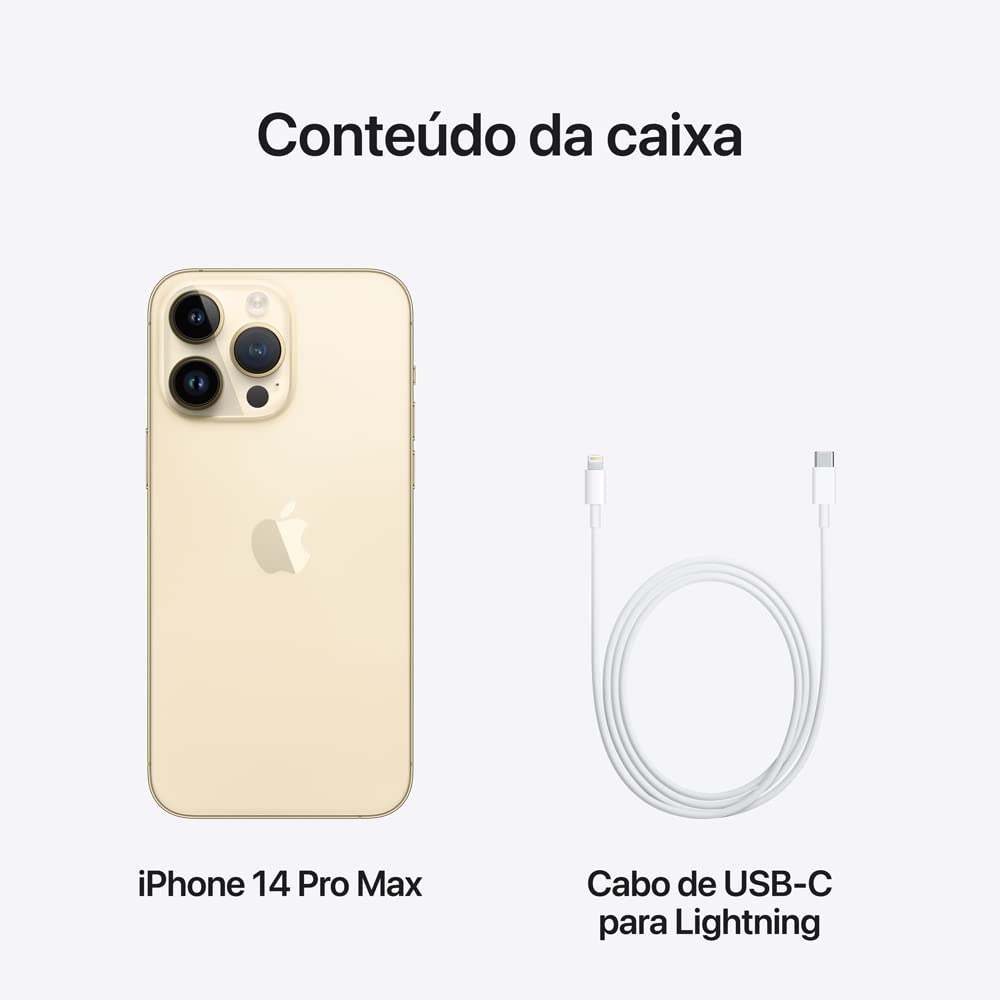 Apple iPhone 14 Pro Max (128 GB) – Dourado (Seminovo) | Amazon.com.br