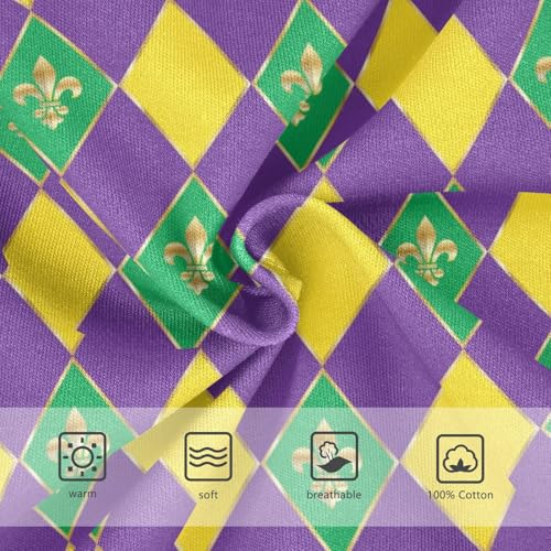 visesunny Boys Cotton Underwear Cardinal Mardi Gras Printed Toddler Soft Training Briefs Size 2T-8Y for Kids 7