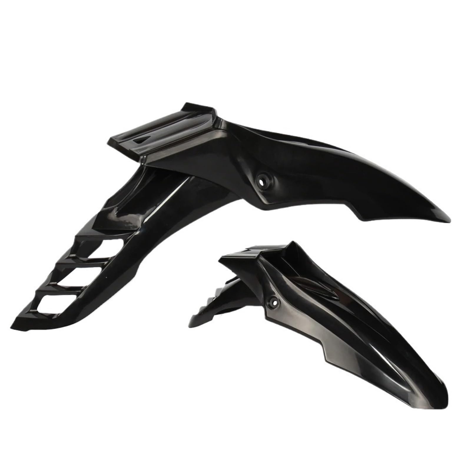 Koło przedłużenie błotnika Przedni błotnik motocykla pasuje do KX CR XR RM WR Kayo Apollo Bse Xmotos Shineray Dirt Bikes uniwersalne Błotnik zmodyfikowana(Black white)