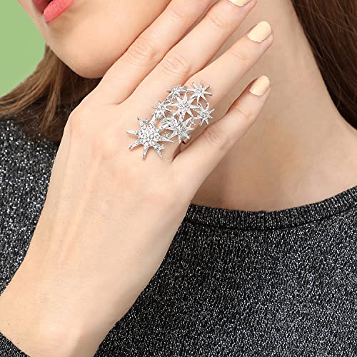 Image of SOHI Cocktail Ring for Women & Girls, Chunky Ring, Finger Ring, adjustable ring, Ladies Ring, Gold Plated Ring, aesthetic jewellery, hand ring for women