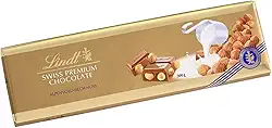 Chocolate Lindt Premium, Ao Leite Com Avelã, Barra de 300g
