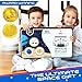 W&O Space Shuttle Explorer Tent with Blast-Off Button, LED Lights & 3 Space Toys – Rocket Ship Play Tent for Kids Ages 3-5