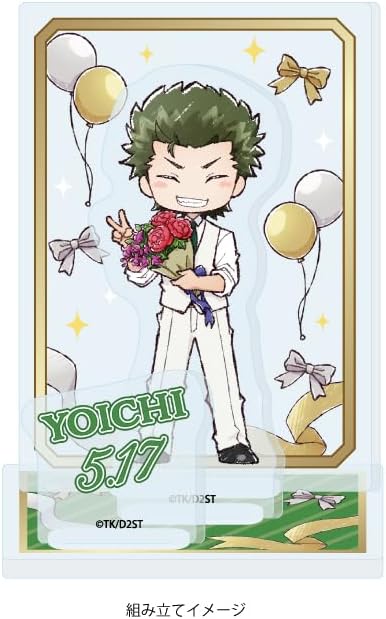 TV Anime A actII Second Season 04 Yoichi Kurami [Graph Art Illustration] Acrylic Stand Plate image 2