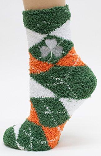 St Patricks Day Irish Fuzzy Socks2