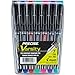 Pilot Varsity Fountain Pens, 7-Pack Pouch, Assorted Color Inks (90029)