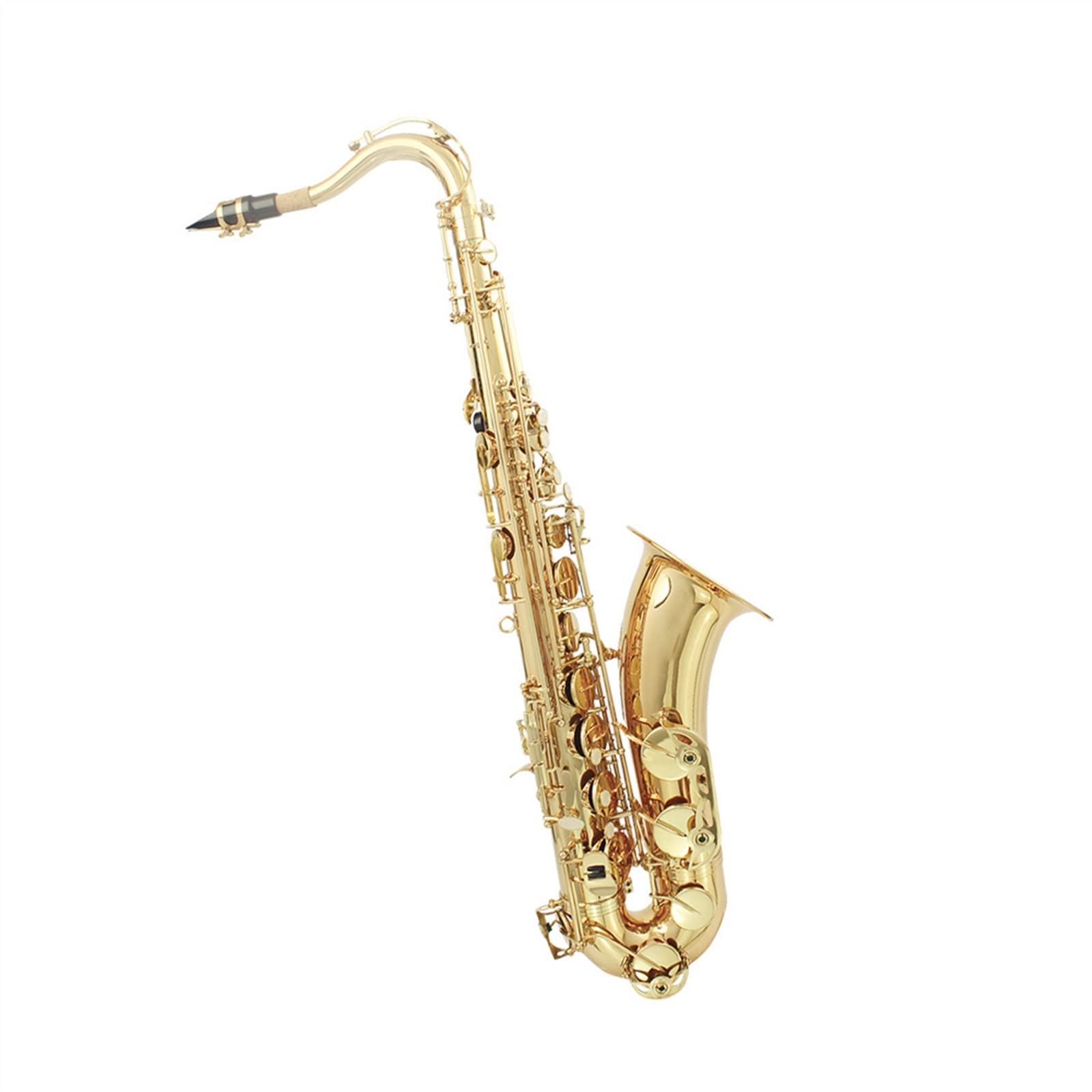 Ottone BB Sassofono tenore Intagliato Modello Bianco Perla Shell Pulsanti Strumento a fiato Sassofono principiante