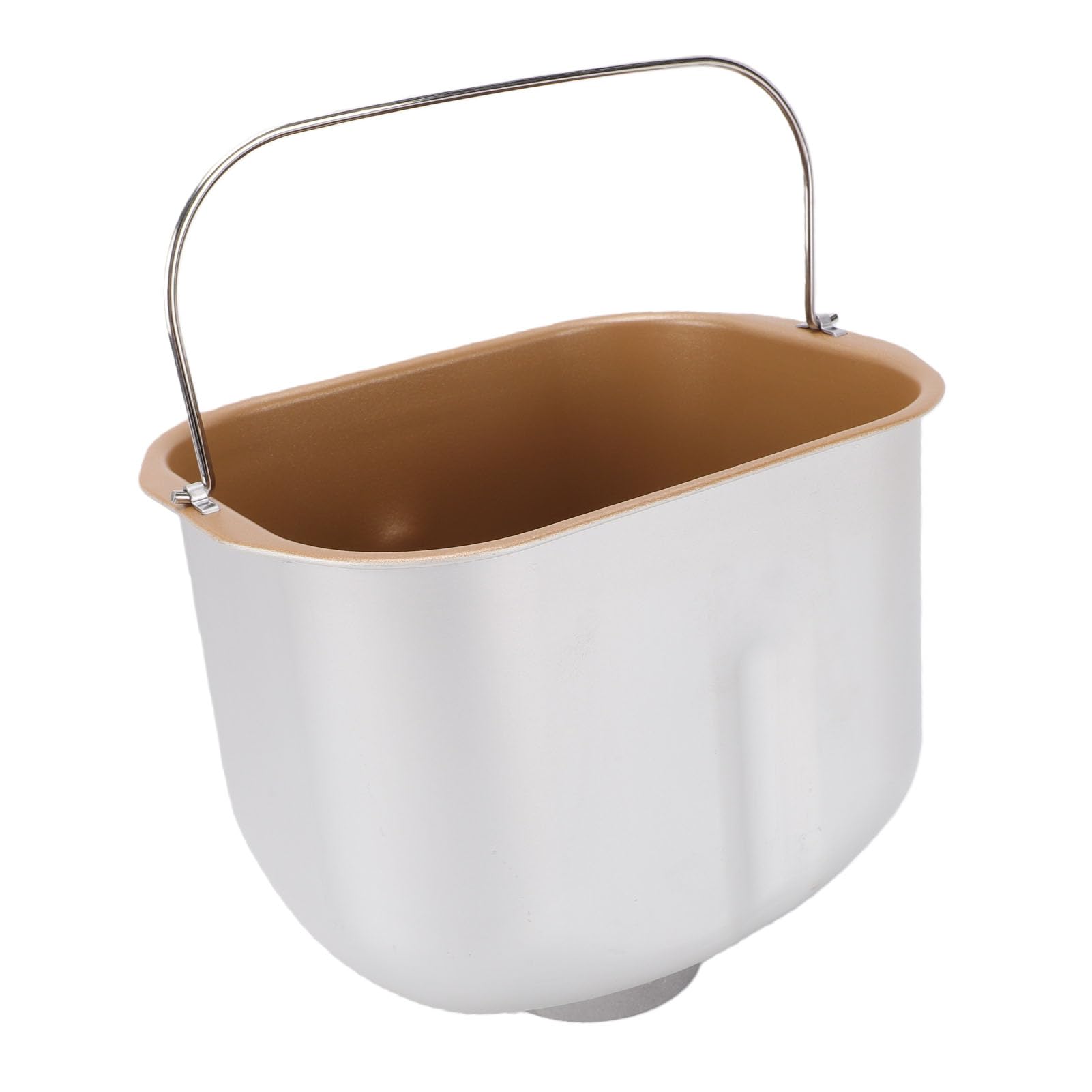 Generic Seau de Cuisson pour Machine à Pain, Pot Intérieur Antiadhésif en Acier Inoxydable pour Usage Domestique et Commercial 197x147x165mm