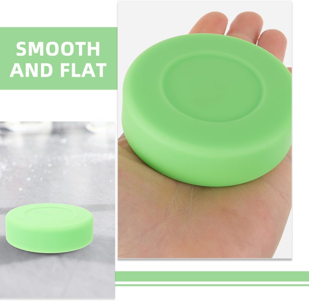 2pcs PVC Ice Hockey Pucks Adjustable Hardness Street Hockey Training Accessory for Ice Practice and Competition