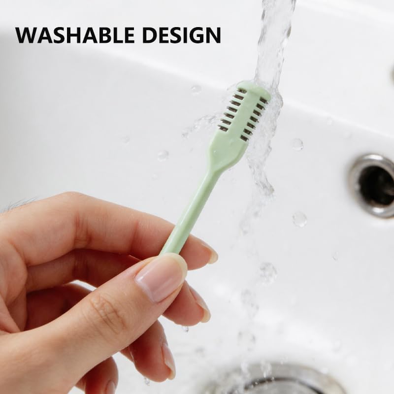 5-Piece 2-in-1 Nose Hair Trimmer,Double Headed Design,Suitable for Both Men and Women,Portable 360°Rotating Manual Nose Hair Trimmer,Rich Colors