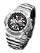 Produktbild FIREFOX Eraser FFS16-102 schwarz Herrenuhr Armbanduhr Chronograph massiv Edelstahl Sicherheitsfaltschließe 10 ATM wasserdicht