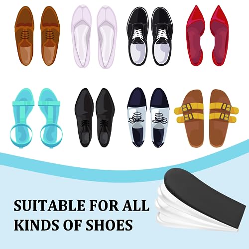 Image of JUMPOW Adjustable Orthopedic Shoe Lifts Inserts, 4 Layers Height Increase, Insoles for Uneven Legs, Leg Length Discrepancy, Heel Spurs & Pain, Sports Injuries, Achilles Tendonitis