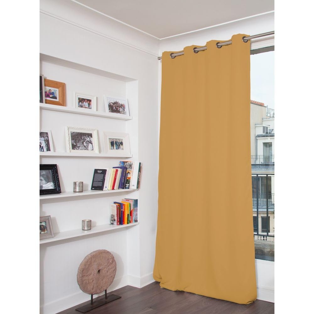 Rideau Anti-Bruit Moondream DecibelControl 3en1 – Occultant, Thermique Hiver/Été, Velours Bleu 130x260 Cm
