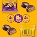 FULFIL Protein Snack Bites, Chocolate Peanut Caramel Flavored, Gluten Free with 16g Protein per serving, 7 Bites per Bag (10 Bags)