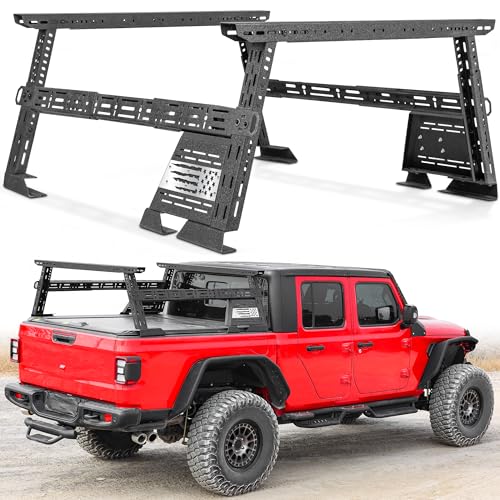 Overland Truck Bed Rack Universal Adjustable 16''-25'' Height with with