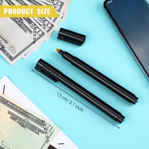 Zonon 36 Pieces Counterfeit Money Detector Pen Counterfeit Bill Fake Money Checker Universal False Currency Pen Bills Loss Prevention Tester - Thumbnail 3
