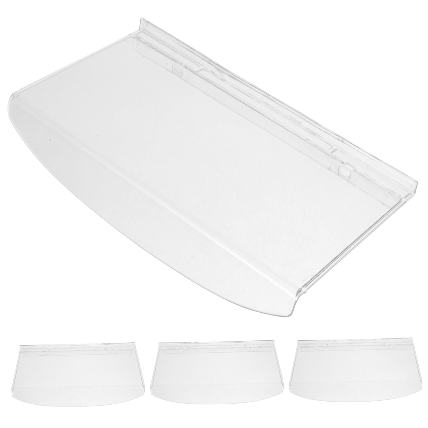 PRETYZOOM 4 Pack Slatwall Shoe Racks Display Holders Wall Mount Shoe Shelf for Retail Stores Sturdy Plastic Easy to Install