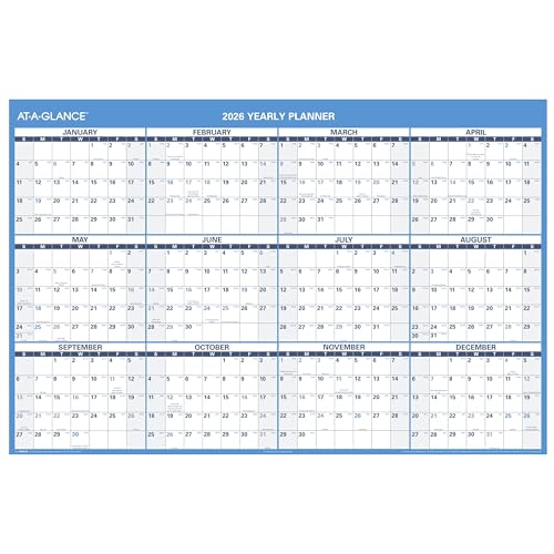 Calendrier 2026 effaçable à sec AT-A-GLANCE PM3002826 grand planning mural