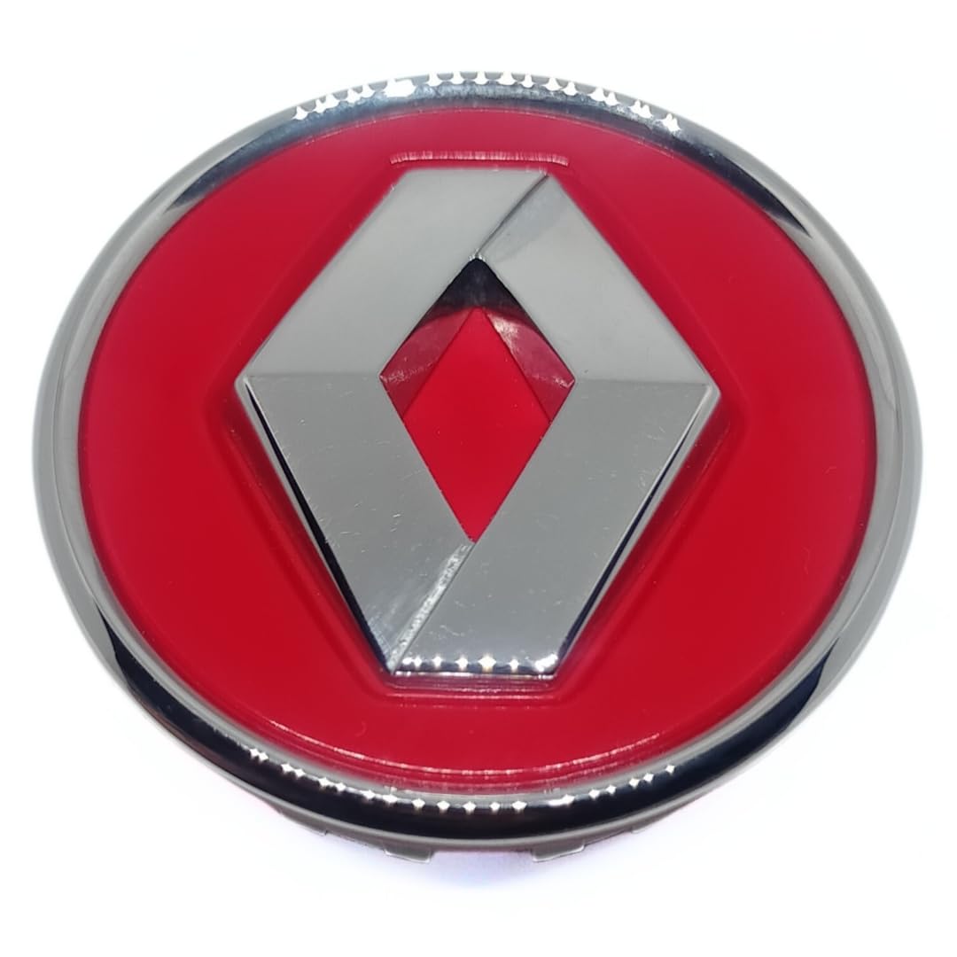 Fabbay Alloy Wheel Cap Suitable/Compatible with Triber/Kwid/Kiger (Red) centrecap19