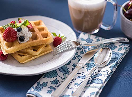 Stock-Your-Home-125-Disposable-Heavy-Duty-Plastic-Forks-Fancy-Plastic-Silverware-Looks-Like-Real-Cutlery-Utensils-Perfect-for-Catering-Events-Restaurants-Parties-and-Weddings-Silver