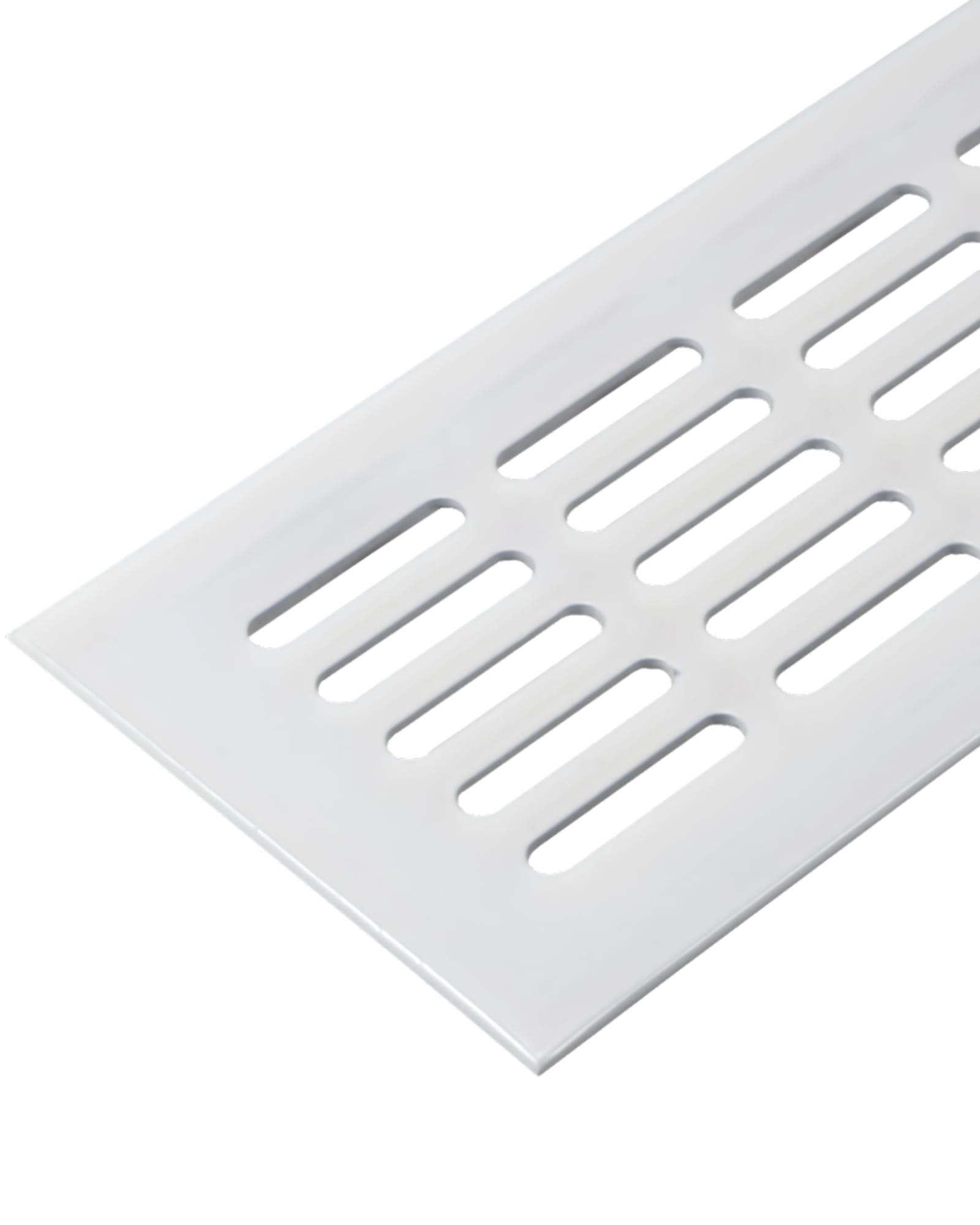 Gedotec Matte White Ventilation Grille Door Grille White Aluminium Ventilation Grille Square 800 X 80 Mm Furniture Grille Aluminium For Heating Wall Etc. Made In Germany 1 Piece – Ventilation Plate Oval