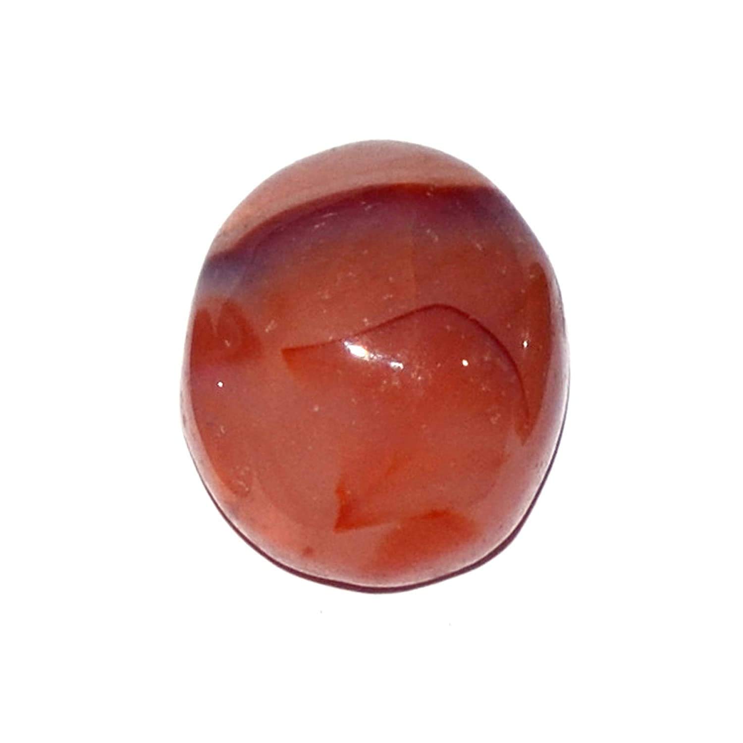 Khushbu Gems 12.25 Ratti Yamani Aqeeq/Red Aqeeq Stone Yamni Aqeeq Stone/Hakik Real Stone/Akik Stone/Certified Natural Gemstone