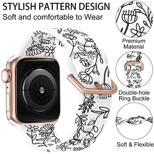 Image of ACESTAR Double Sided Band Compatible with Apple Watch Band 38mm 40mm 41mm /42mm(Series 11 10), Spider Web Cartoon Soft Silicone Replacement for iWatch Series 11 10 9 8 7 6 5 4 3 2 1 SE