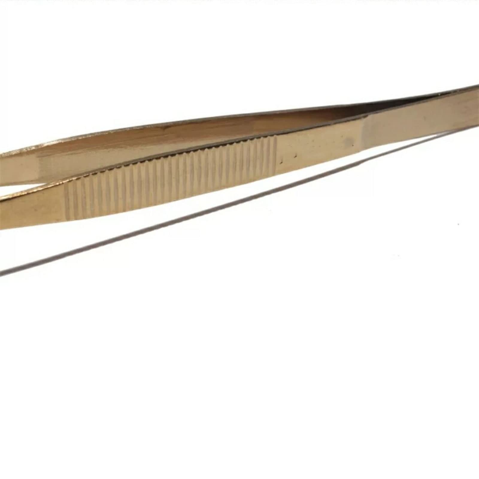 Pinzette zur Haarentfernung, schräger Mund, Flacher Mund, Edelstahl, Goldener Augenbrauenclip, kleine Pinzette, Flacher Mund, Augenbrauenclip, Make-up, Augenbrauenclip, Beauty-Tool