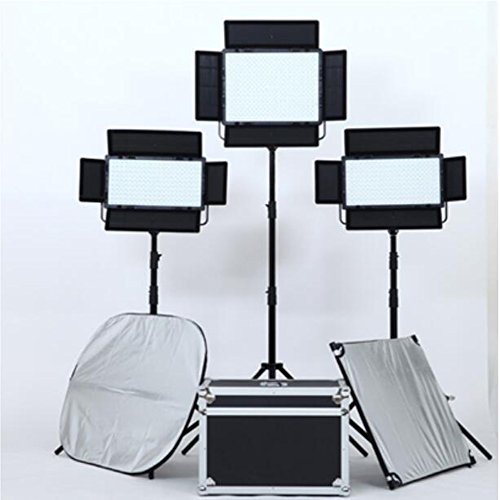 FalconEyes �O�{�B�e�Ɩ��Z�b�g led�r�f�I���C�g 3000-8000K CRI95 ��d���d �O�r���C�g�X�^���h�ƃt�B���^�[�y�уL�������O�o�b�N�t�� �ʐ^�A�X�^�W�I�AYouTube�A���O�r�f�I�B�e�K�p