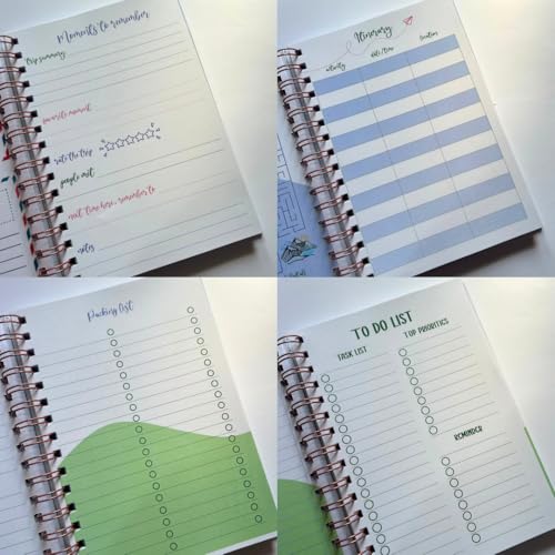 Image of Travel Journal & Diary for 6 Trips - A5 Guided Trip Planner, Bucket List & Travel Memory Book