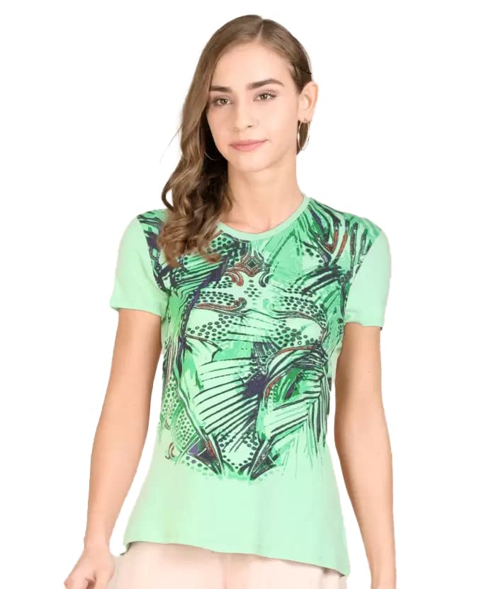 Image of Lyra Women's Cotton Regular Fit T-Shirt