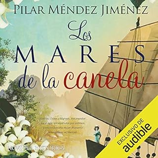 Diseño de la portada del título Los mares de la canela (Narraci&oacute;n en Castellano)