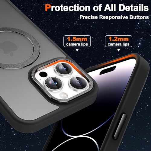 Coque iPhone 14 Pro Max magnétique antichoc translucide fine mate - 6