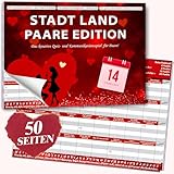 Helixor Stadt Land Paare Spiel - Valentinstag für Ihn Sie, Partner Jahrestag Geschenke für Männer Frauen Freund, Ich Liebe Dich Geschenke Couple für Valentinstag, Geburtstag, Jahrestag, Hochzeitstag