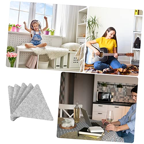 12 Piezas Panel Triangular de Fieltro para Decoración de Pared DIY y Aislamiento Acústico miniatura 3