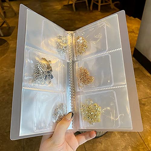 Travel Jewellery Organiser Earring Storage and Jewellery Holder Transparent Jewelry Storage Book PVC Anti Oxidation Jewelry Storage for Rings Necklace - Image 2