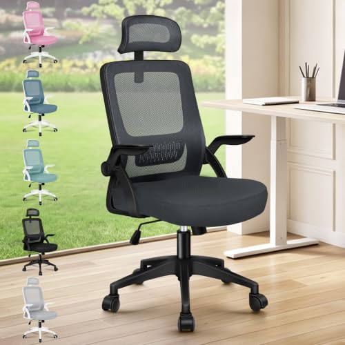 Chaise Bureau Pivotante Accoudoirs Hauteur Réglable ALFORDSON