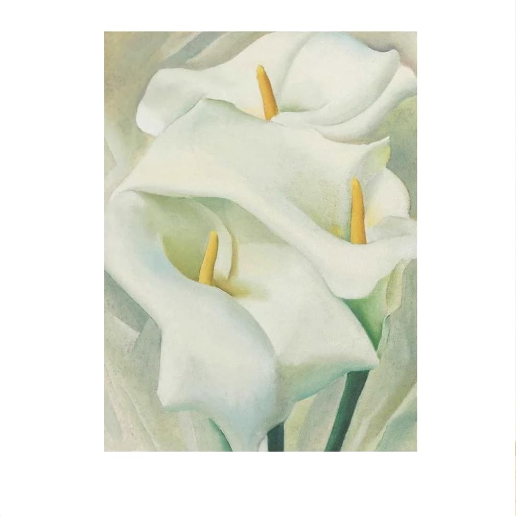 LHHJF LJHFA Georgia O'Keeffe Wall Art Vintage Poster Calla Lilies Canvas Painting Georgia O'Keeffe Prints For Modern Home Decor Picture 40x60cm No Frame