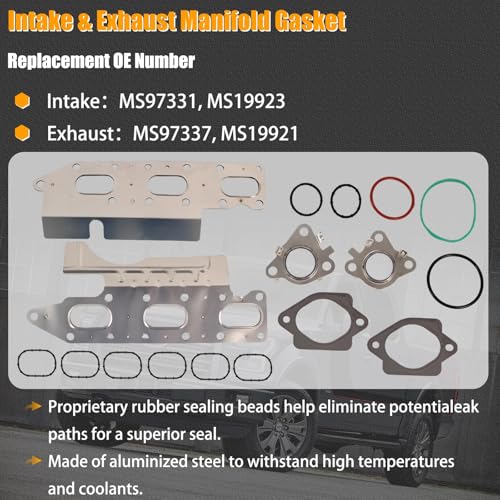 Image of Cylinder Head Gasket Kit for 2015 2016 Ford F150 3.5L ecoboost for Ford Expedition Transit-150 250 350 & 350 HD for Lincoln Navigator 2015-2018 Valve Cover Gasket VS50887R