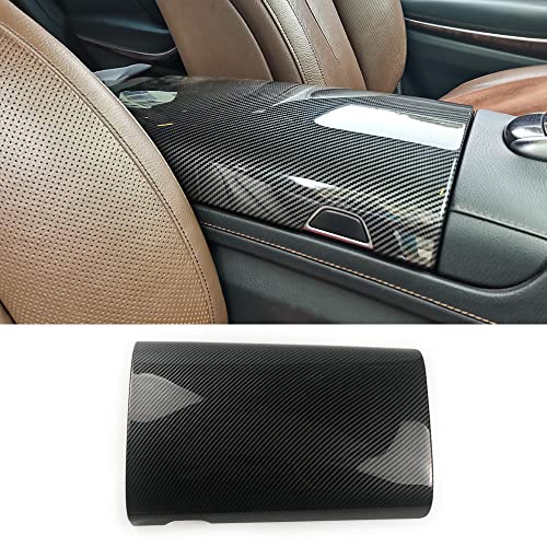 CHUANGHUI for Mercedes-Benz S Class W221 W222 S400 S450 S500 S550 S560 S600 Carbon Fiber Color Car Interior Center Armrest Box Cover Console Box Panel Protective Cover (W222 2014-2020)