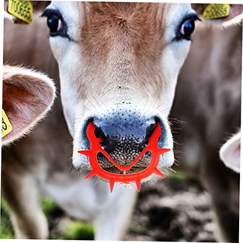 GANAZONO 12 Pçs Nariz De Bezerro Espinho Animais Clipe De Nariz De Gado Clipes De Nariz Acessórios P