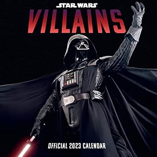Star Wars The Villains Calendar 2023 The Dark Side Darth Vader Calendar Gift Present with Free Organising Stickers